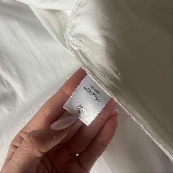 Halston White Button Down Cardigan/Dress NWT - Picture 7 of 9